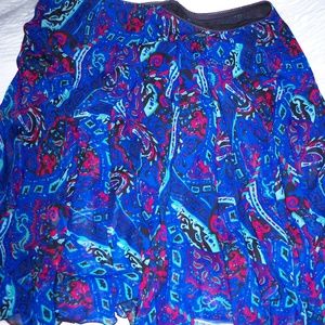 Newsworthy Printed Fully Lined Georgette Skirt